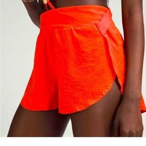 fast and free Orange Lulu shorts